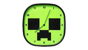 Paladone Offical Licensed Glow-In-The-Dark Wall Clock - Creeper Head