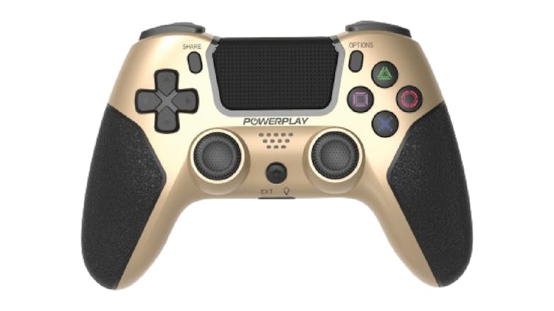 PowerPlay Wireless Playstation 4 Controller with AUX Plug - Gold