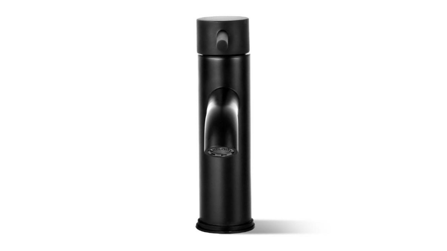 TSB Living Modern Mixer Tap with Engraved Hot & Cold Indicators - Black