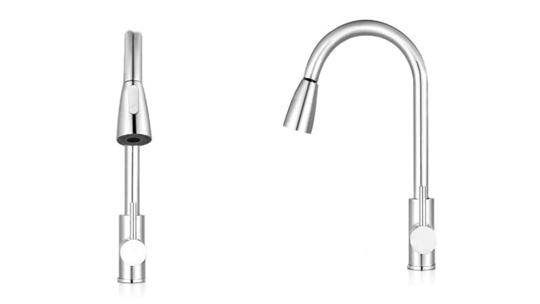 TSB Living Extendable Mixer Tap with Spray Mode Settings - Chrome