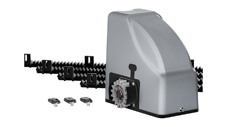 Lockmaster Electronic Sliding Gate Opener Kit with Rails 800kg 4m