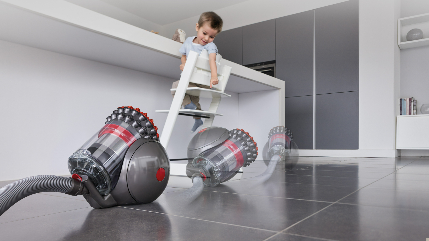 Dyson Big Ball Bagless Barrel Vacuum Cleaner - Moulded Red (447177-01)