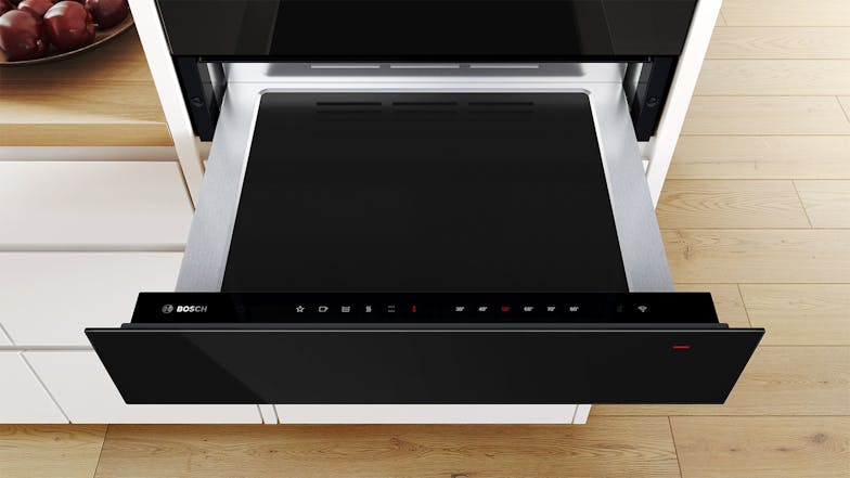 Bosch 14cm Built-In Warming Drawer - Black Glass (Series 8/BIC7101B1A)