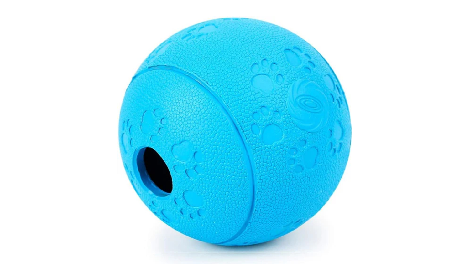 eDog Rubber Dog Treat Dispenser Ball 8cm - Blue