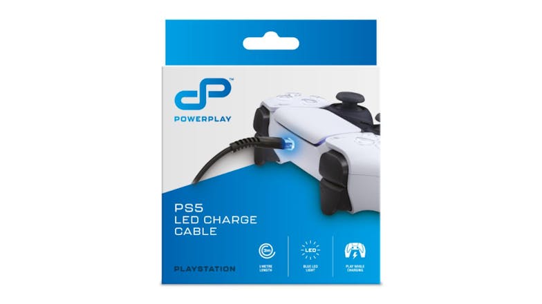 PowerPlay USB to USB-C Charging Cable for Playstation 5 with LED Indicator Light 3m