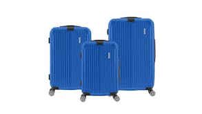 TSB Living Voyage Elite Luggage Case Set 3pcs. - Blue