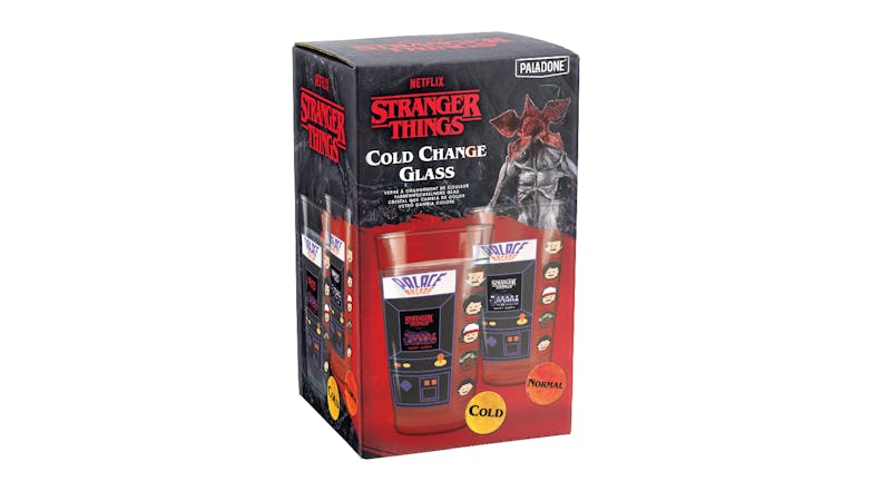 Paladone Themed Temperature-Reactive Drinking Glass - Stranger Things Arcade