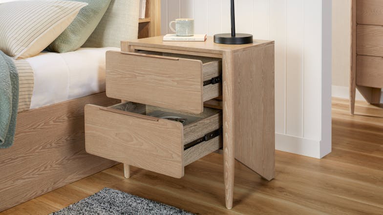 Westley 2 Drawer Bedside Table