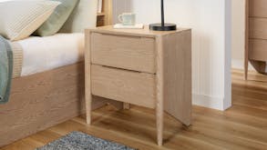 Westley 2 Drawer Bedside Table