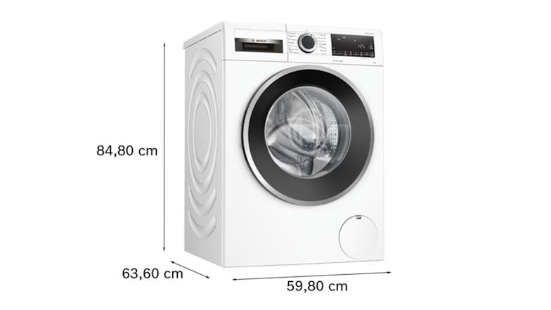 Bosch 9kg 13 Program Front Loading Washing Machine - White (Series 6/WGG244Z9AU)