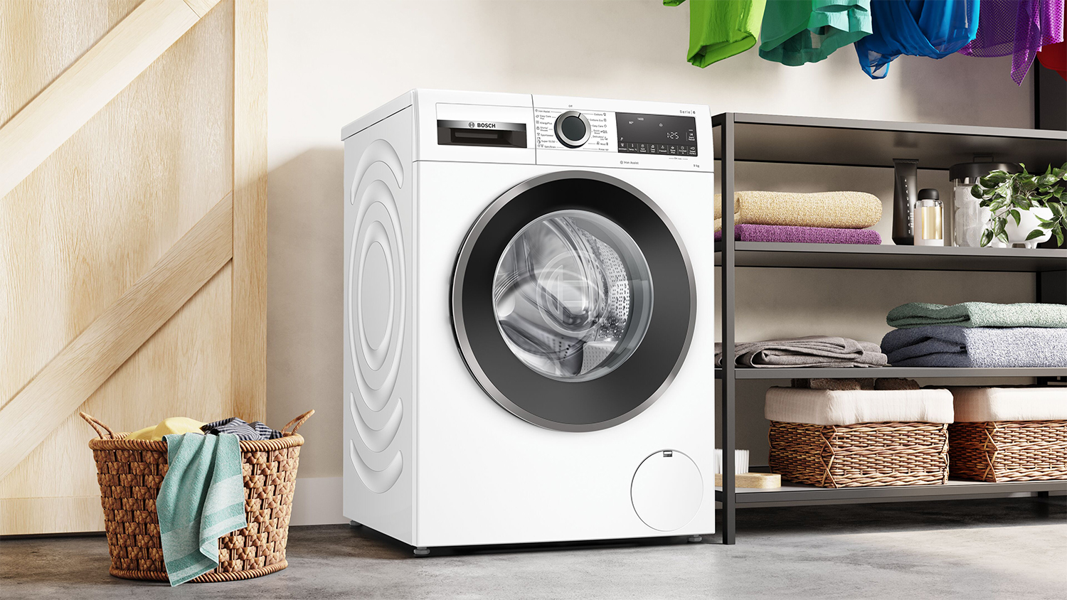 Bosch 9kg Front Loading Washing Machine with 14 Programs - White (WGG244Z9AU)