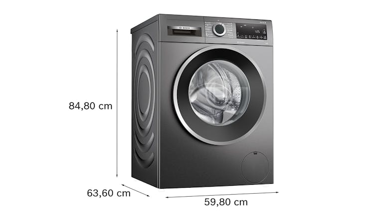 Bosch 9kg 13 Program Front Loading Washing Machine - Graphite Grey (Series 6/WGG244ZRAU)