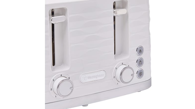 Westinghouse 1.7L Kettle & 4 Slice Toaster Pack - White Silver (WHKTPK14W)