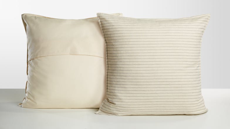 St Ives Grey European Pillowcase by L'Avenue