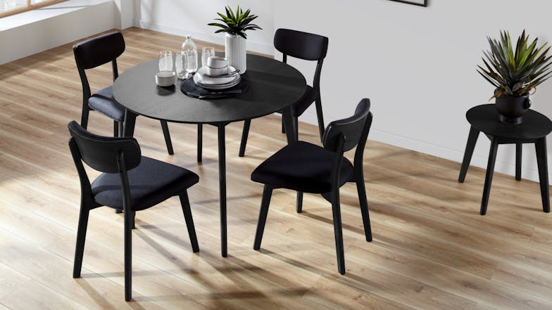 Lexi 5 Piece Dining Suite - Black