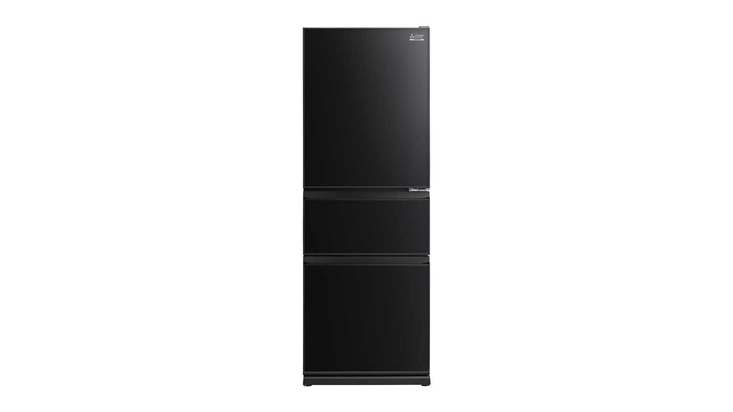 Mitsubishi Electric 328L Multi-Drawer Fridge Freezer with Ice Maker - Black Glass (Classic CX Glass/MR-CGX328ER-GBK-A)