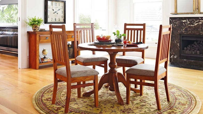 Clutha 5 Piece Round Dining Suite