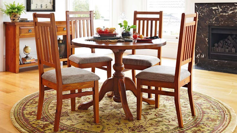 Clutha 5 Piece Round Dining Suite