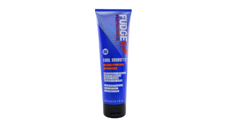 Fudge Cool Brunette Blue-Toning Shampoo (Instant Erases Red & Orange Tones from Brunette Hair) - 250ml/8.4oz