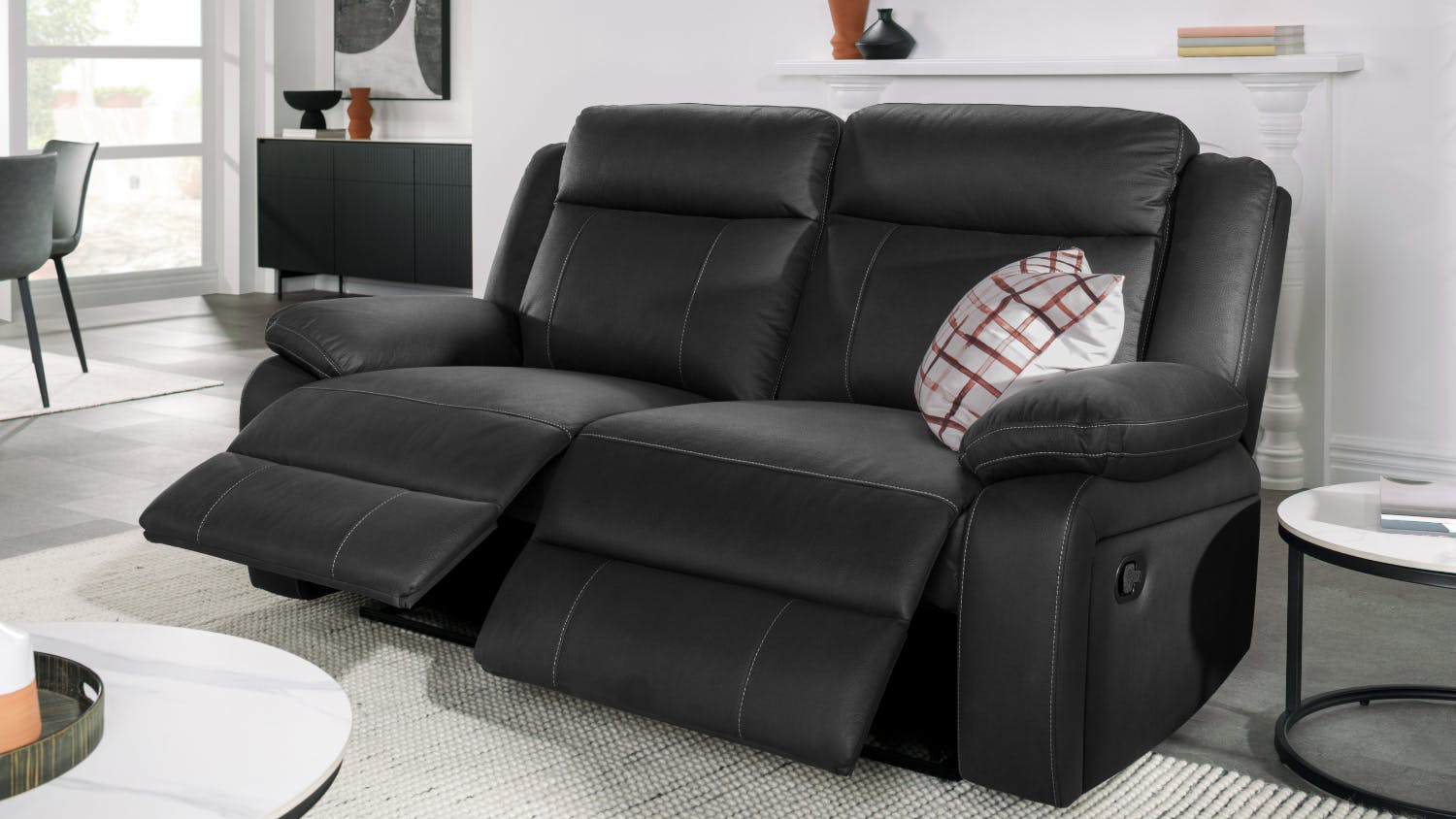 Bentley 2.5 Seater Fabric Recliner Sofa