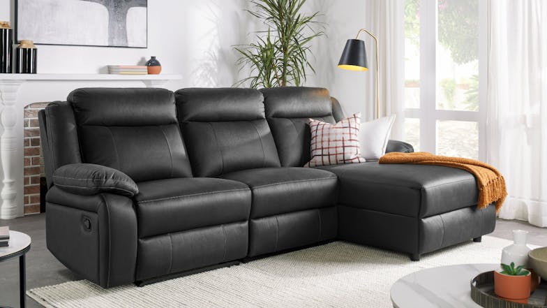 Bentley 3 Seater Fabric Recliner Sofa with Right-Hand Facing Chaise