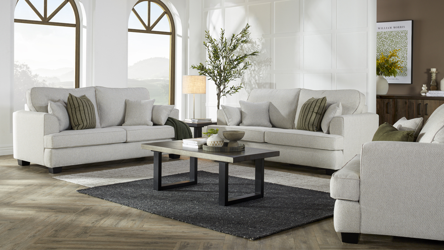 Standford 2.5 Seater Fabric Sofa