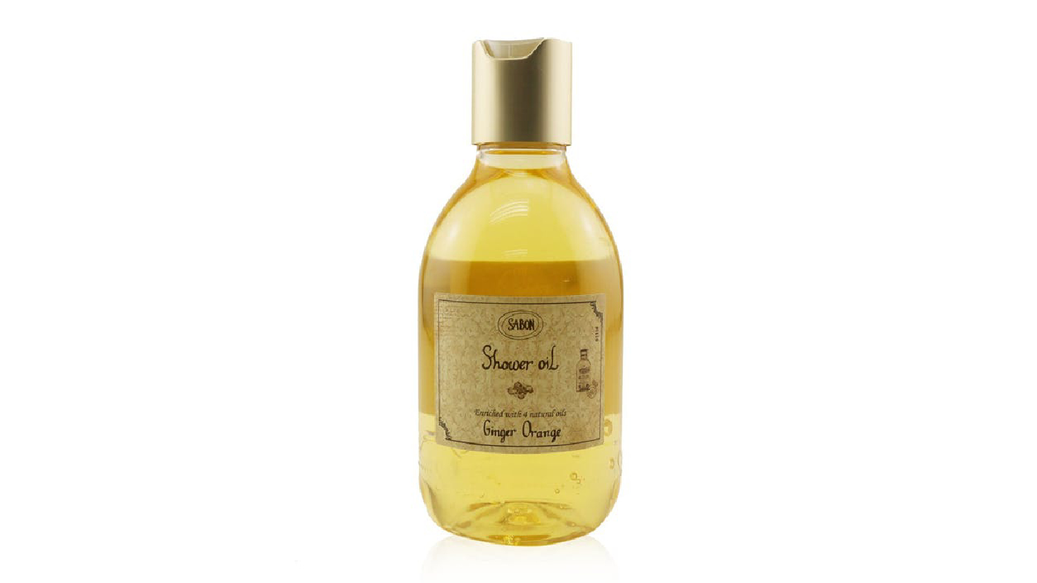 Sabon Shower Oil - Ginger Orange (Plastic Bottle) - 300ml/10.5oz