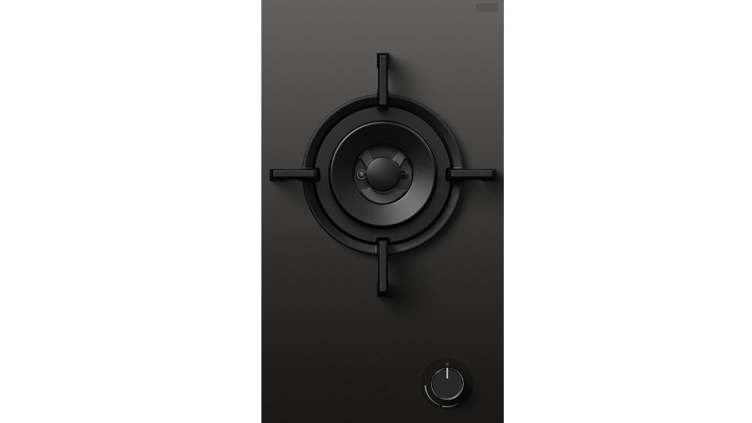 Fisher & Paykel 30cm 1 Burner Gas Cooktop - Black (Series 9/CG301DLPGB5)