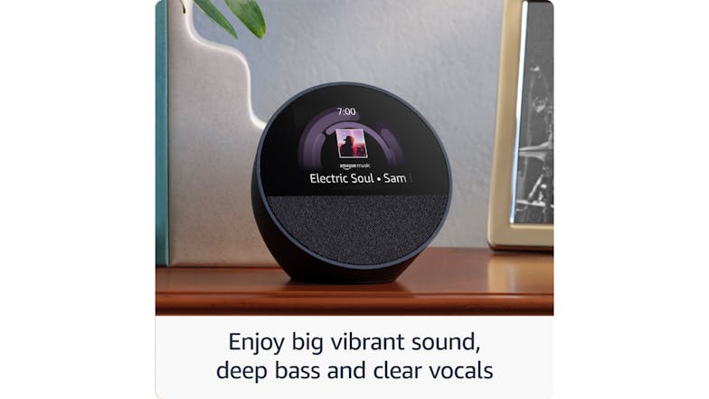 Amazon Echo Spot Smart Speaker with 2.8" Display - Black