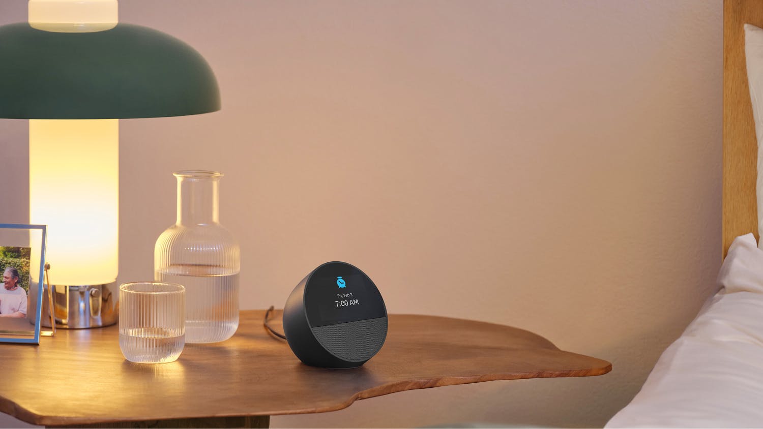 Amazon Echo Spot Smart Speaker with 2.8" Display - Black