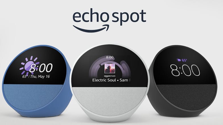 Amazon Echo Spot Smart Speaker with 2.8" Display - White