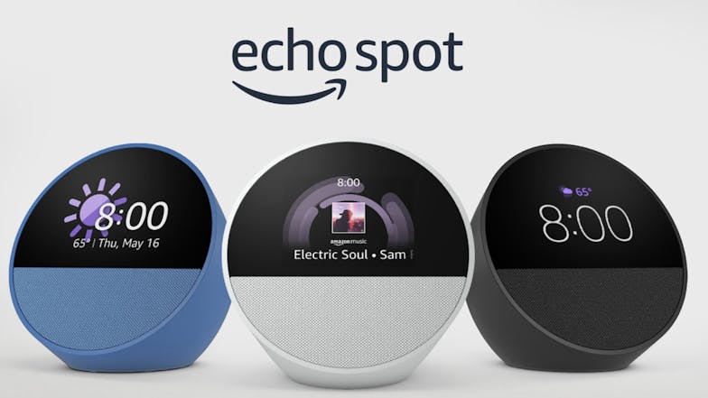 Amazon Echo Spot Smart Speaker with 2.8" Display - Blue