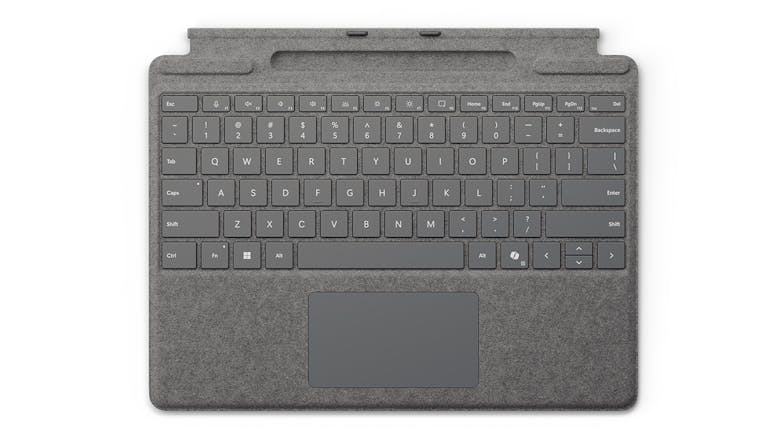 Microsoft Surface Pro Keyboard with Pen Storage - Platinum (For Pro 11 Edition/Pro 9/Pro 8)