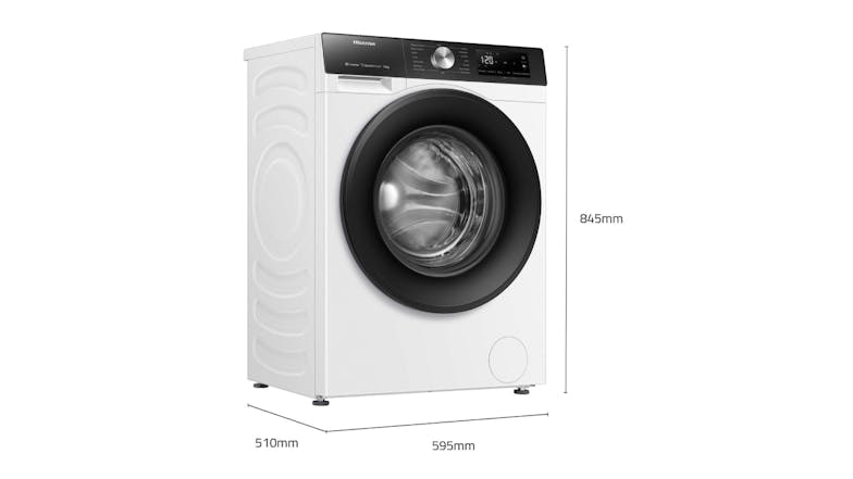 Hisense 7.5kg 16 Program Front Loading Washing Machine - White (Series 3/HWFS7514S)