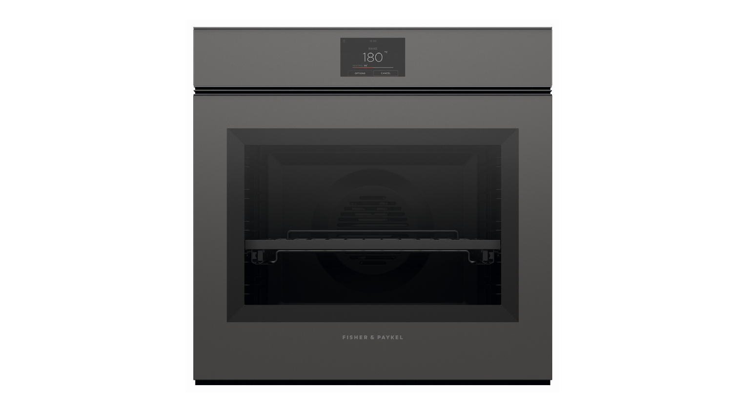 Fisher & Paykel 60cm Built-In Oven with 16 Functions - Grey Glass (Series 9/OB60SMPTNG1)