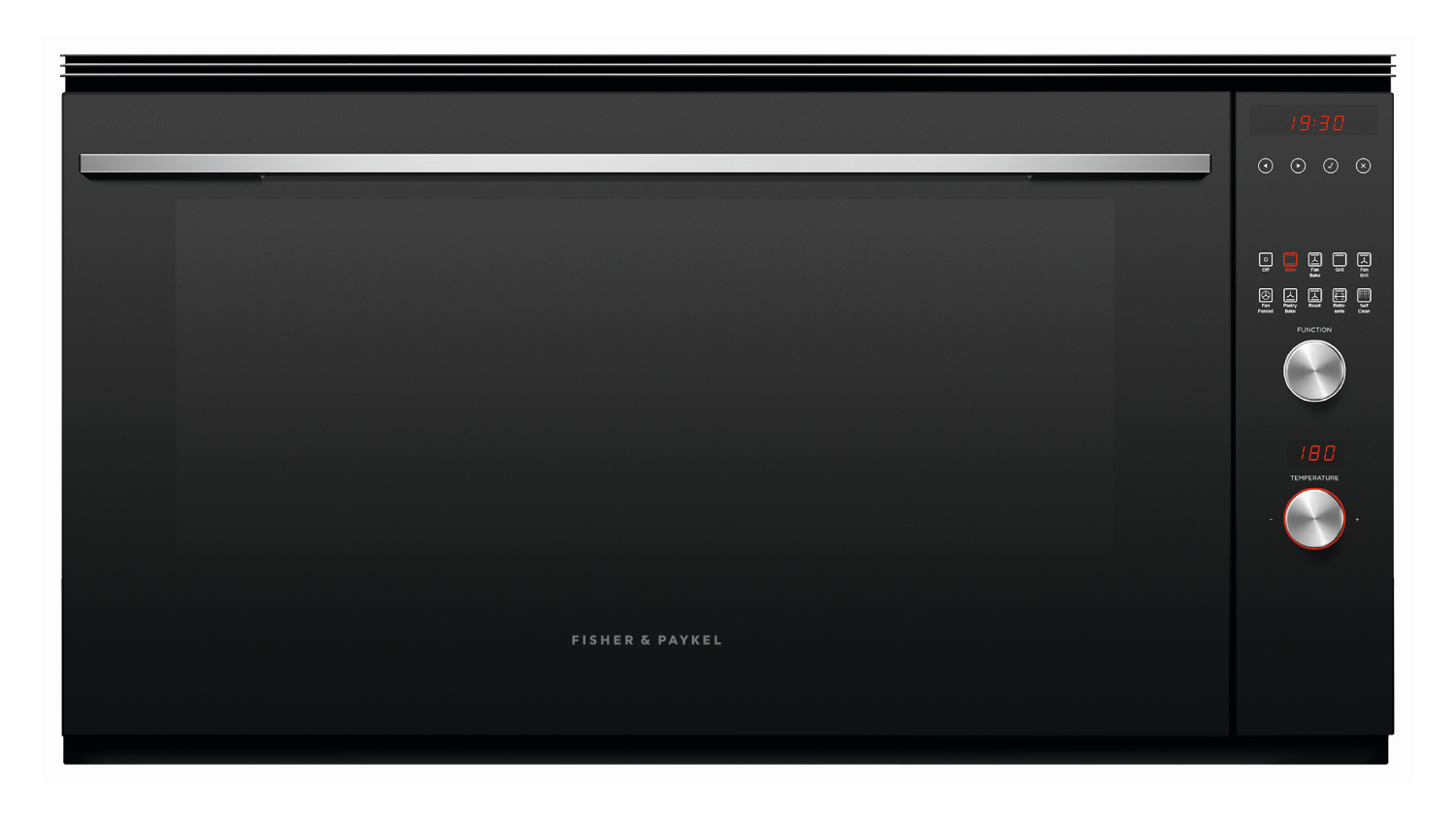 Fisher & Paykel 90cm 9 Function Built-In Large Oven - Black (Series 9/OB90S9MEPX4)