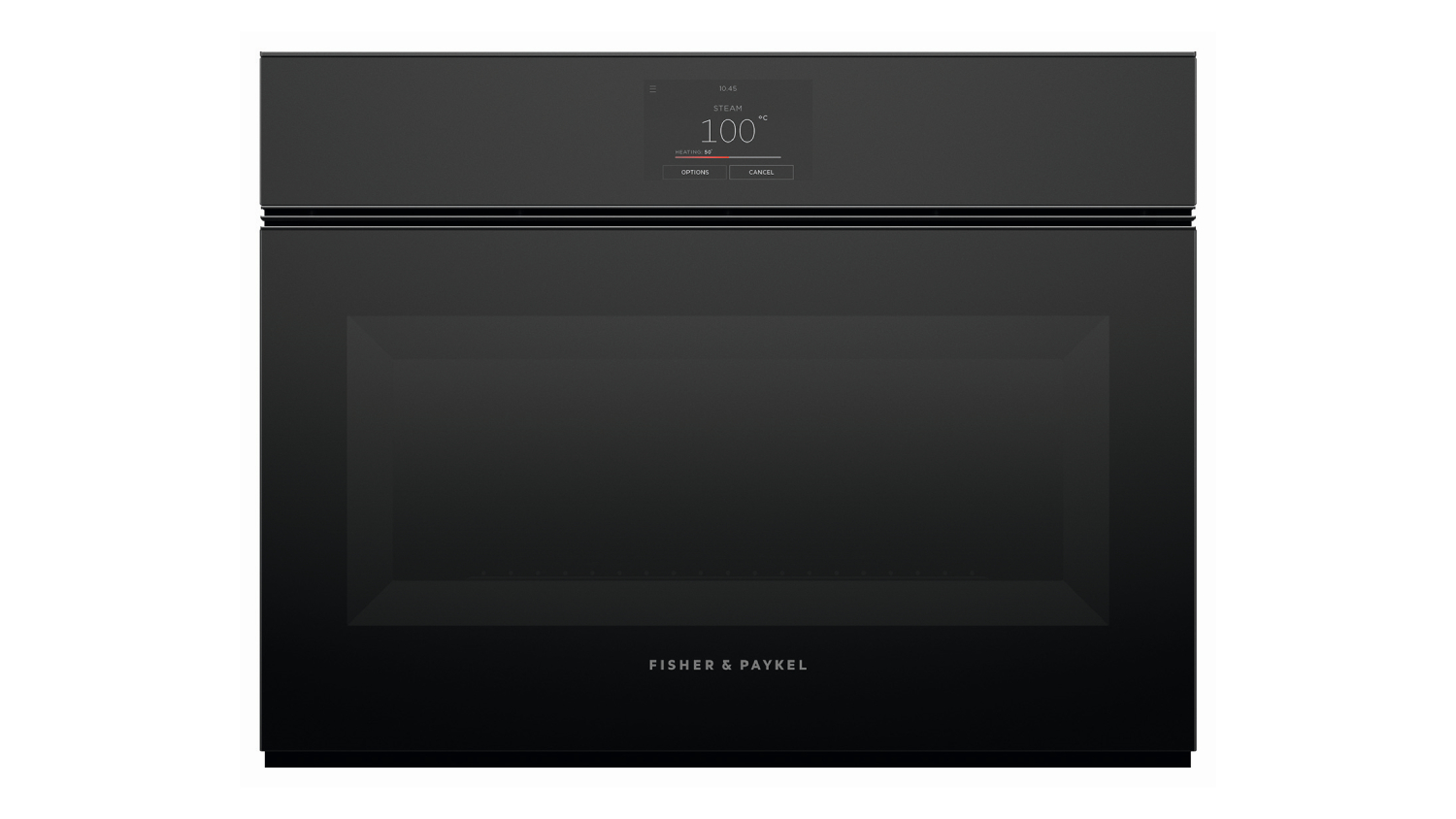 Fisher & Paykel 60cm Built-In Compact Steam Oven with 23 Functions - Black (Series 9/OS60NMTNB1)