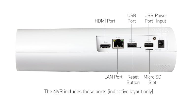 Swann AllSecure4K NVW-800 Network Video Recorder with 4 x 4K Indoor/Outdoor Wire-Free Security Camera (White)