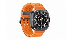 Samsung Galaxy Watch Ultra Smartwatch - Titanium Grey Case with Orange Band (47mm Case, GPS, Bluetooth)