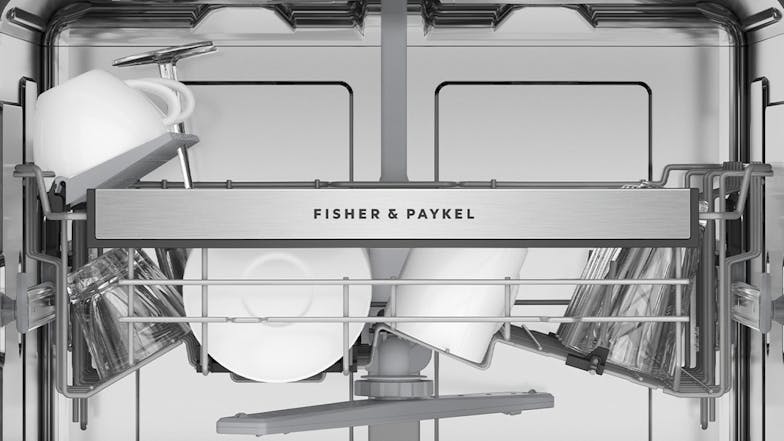 Fisher & Paykel 15 Place Setting 7 Program Freestanding Dishwasher - Black Stainless Steel (Series 5/DW60FC2B2)