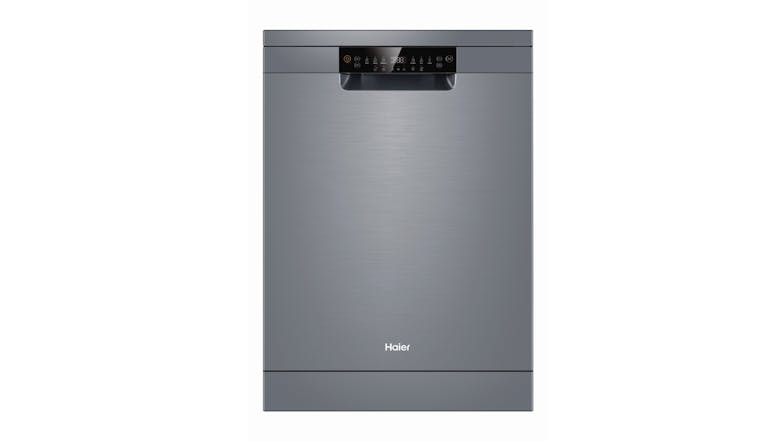 Haier 15 Place Setting 6 Program Freestanding Dishwasher - Satina (HDW15F1S1)