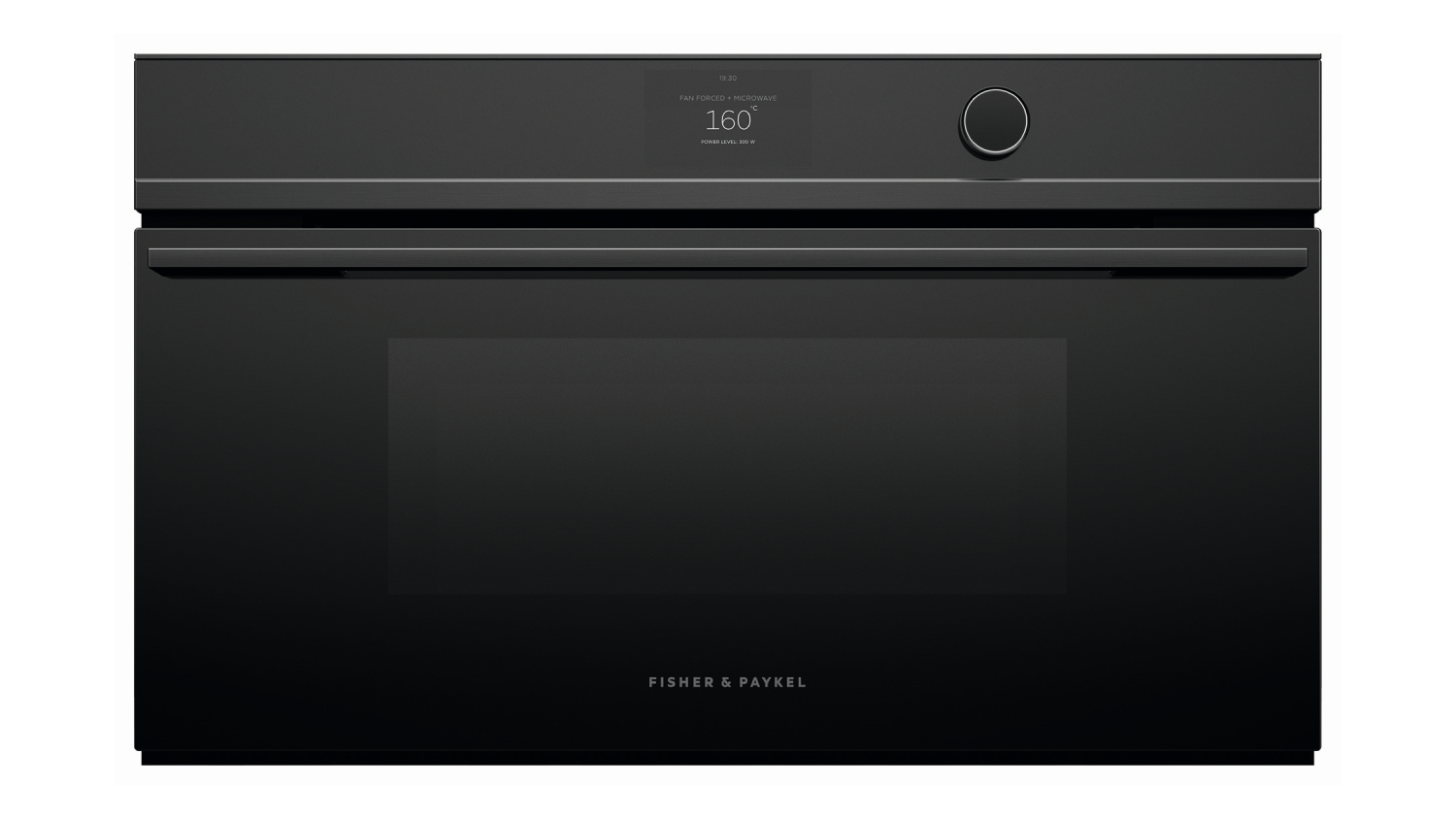 Fisher & Paykel 76cm Built-In Microwave Oven with 22 Functions - Black Glass (Series 9/OM76NDTDB1)
