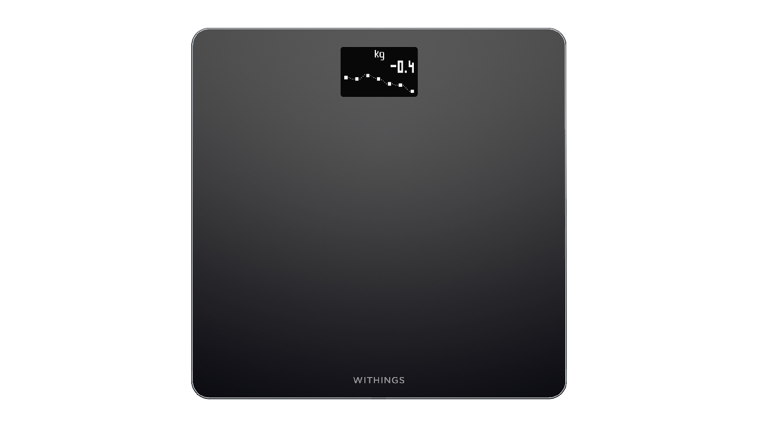 A sleek Withings Body Digital Glass Scale in black finish