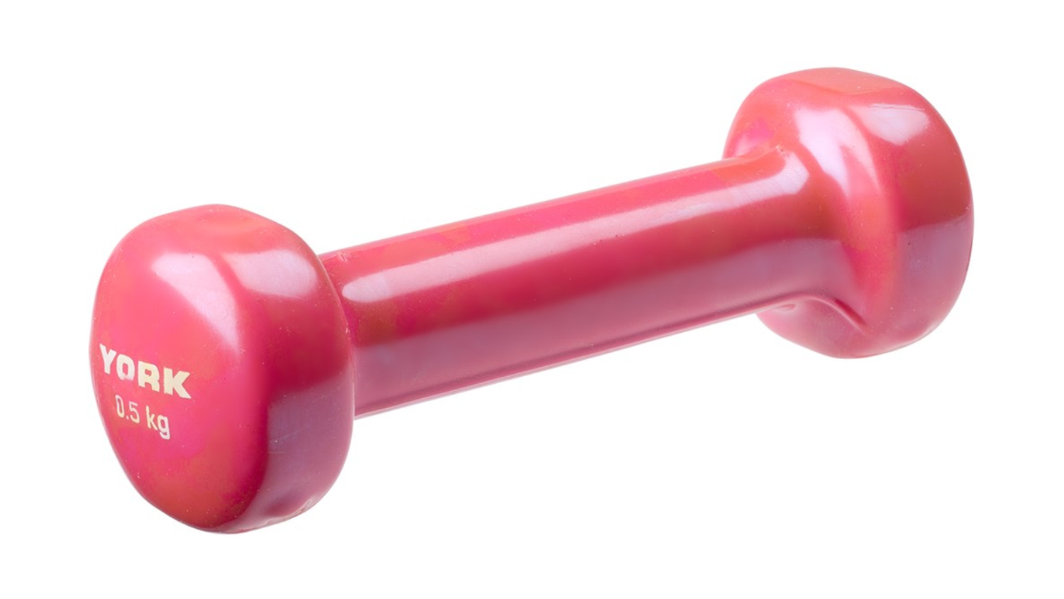 York Vinyl-Dipped Dumbbell 500g - Pink