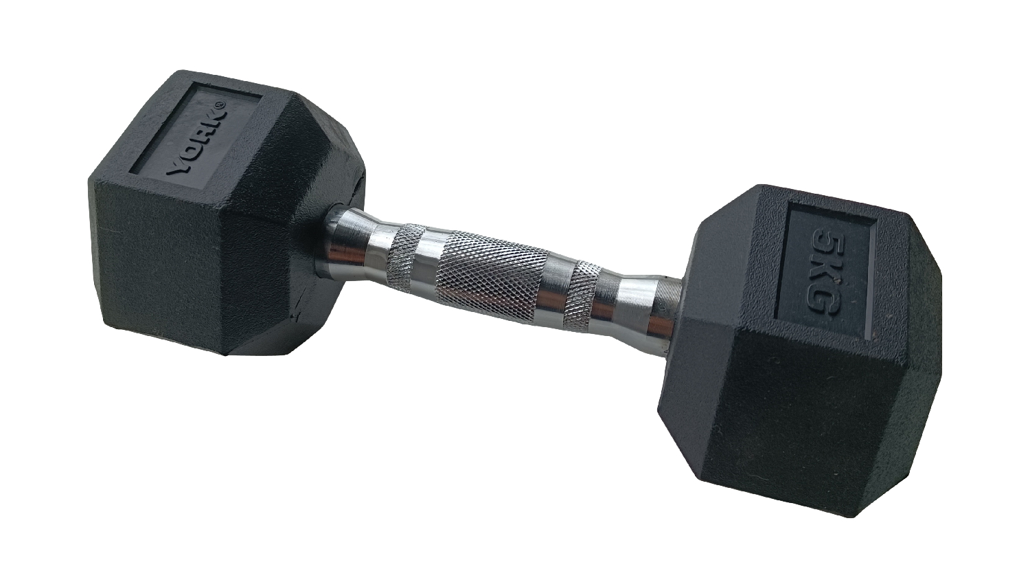 York Hex Cast Iron Dumbbell 5kg