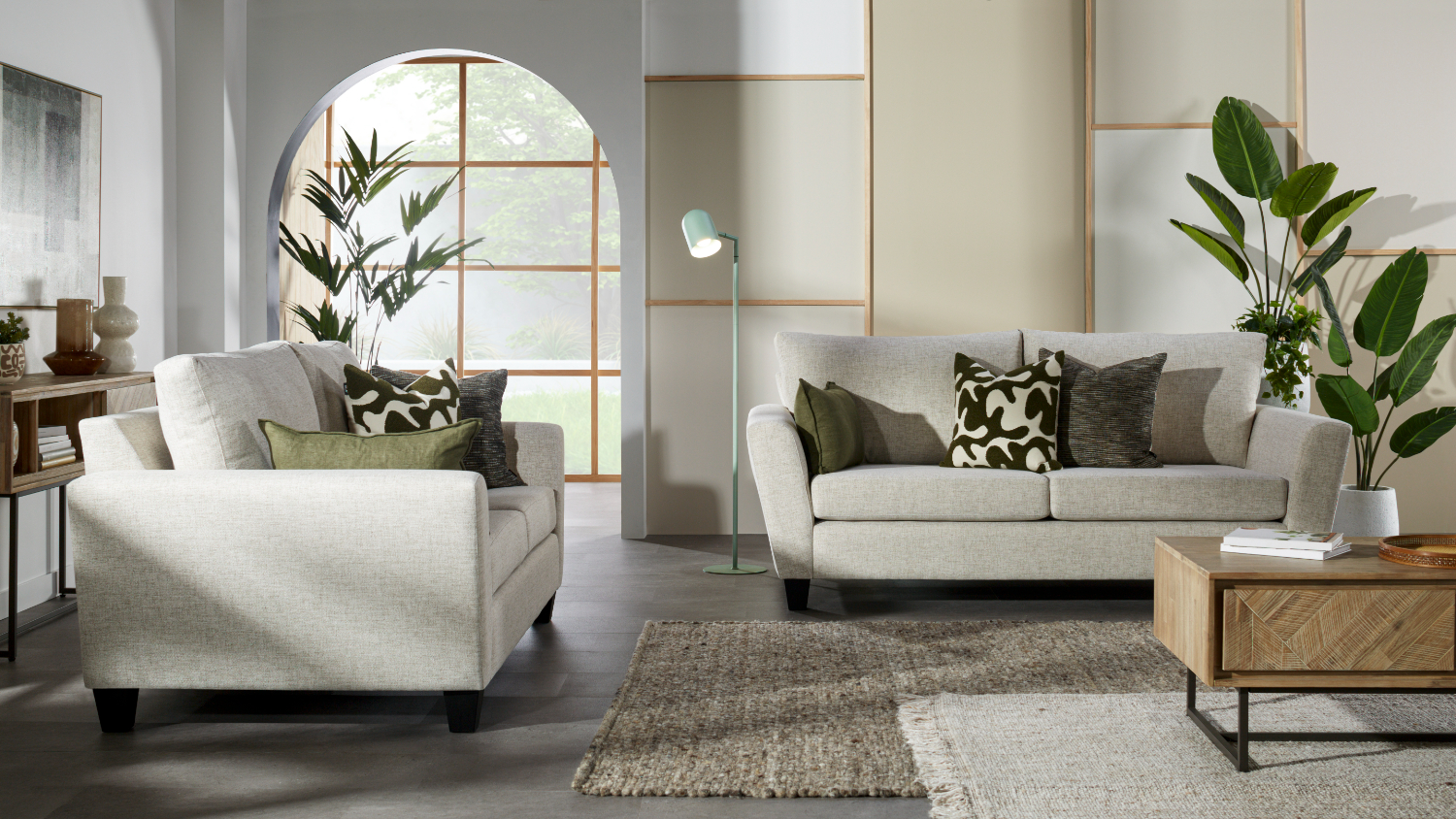 Kapiti 2 Piece Fabric Lounge Suite