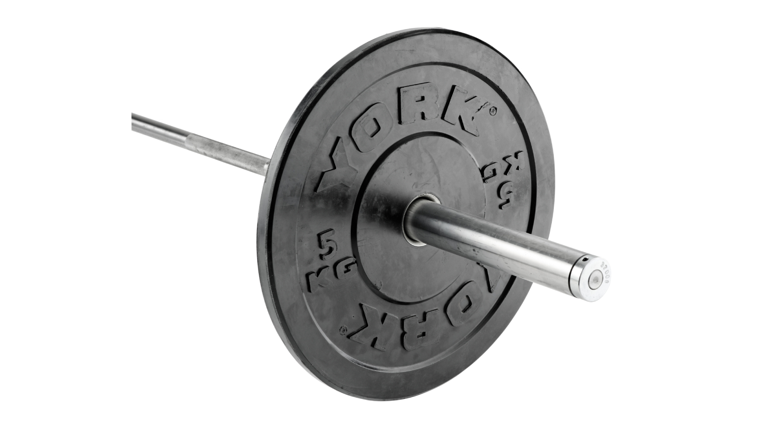 York Solid Rubber Bumper Plate 5kg - Black