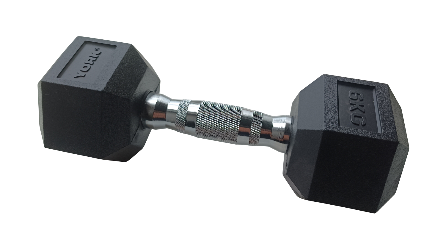 York Hex Cast Iron Dumbbell 6kg