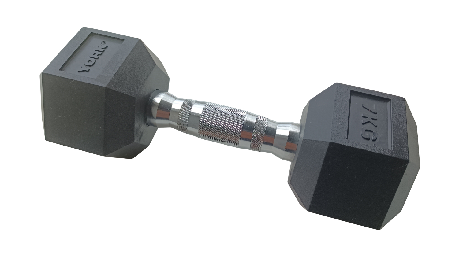 York Hex Cast Iron Dumbbell 7kg