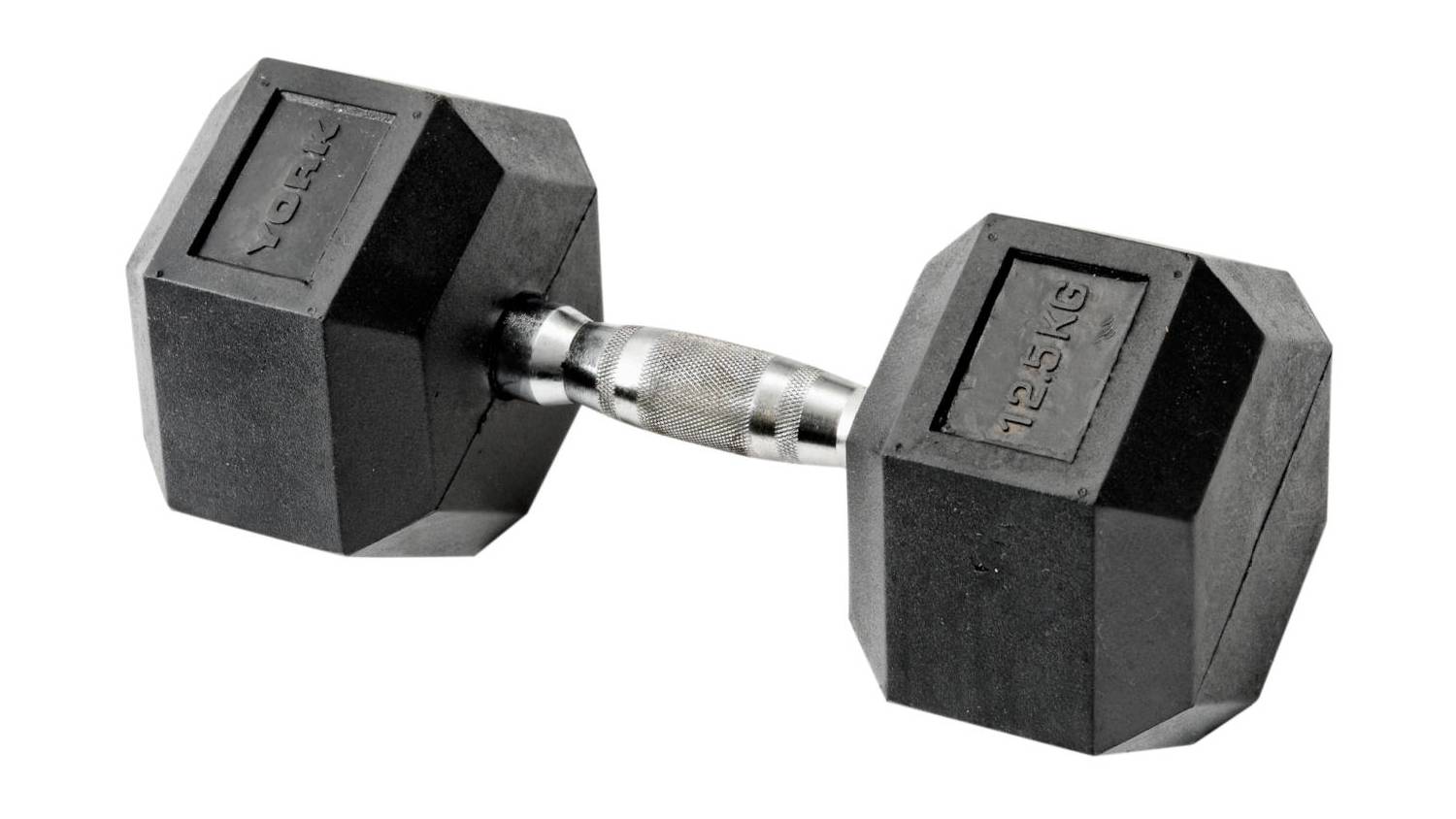 York Hex Cast Iron Dumbbell 12.5kg